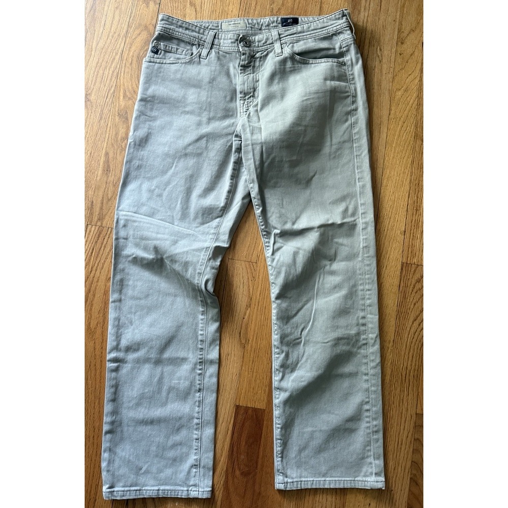 AG Adriano‎ Goldschmied Jeans Mens 30x32 Light Gray The Graduate Stretch